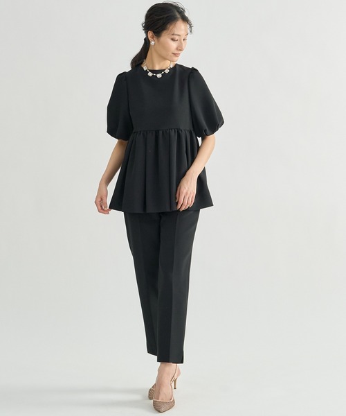 ANAYI（アナイ）の「ライトダブルクロスペプラムブラウス（シャツ