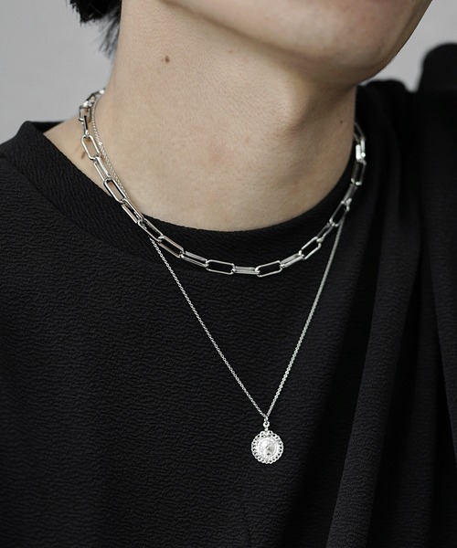 MinoriTY select】ダブルチェーンネックレス メンズ ウィメンズ