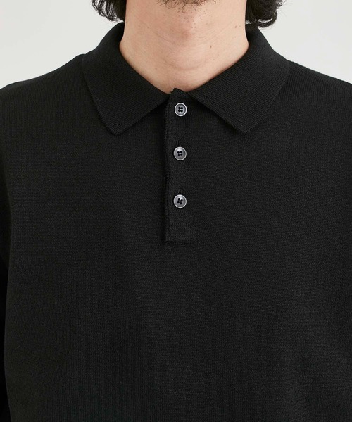 ATON（エイトン）の「【ATON / エイトン】WOOL WASHI POLO SWEATER