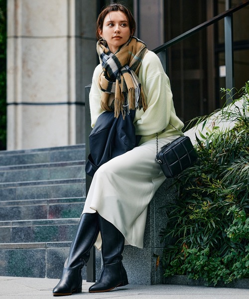 Mazell（マゼル）の「Mazell / 撥水加工インヒールロングブーツ