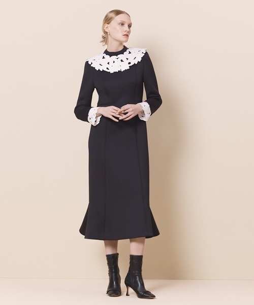 CELFORD（セルフォード）の「レース衿マーメイドワンピース