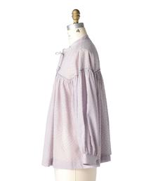 Drawer（ドゥロワー）の「Drawer コットンドットギャザーブラウス