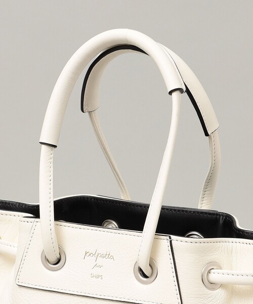 SHIPS（シップス）の「【SHIPS別注】polpetta: レザー サケット 巾着