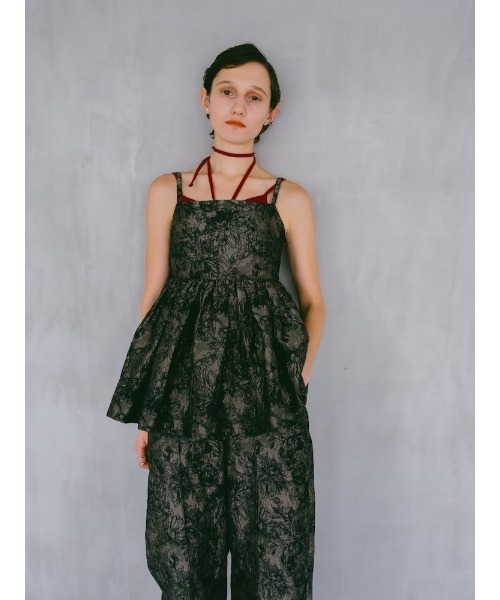 sahara（サハラ）の「Flower Jacquard Camisole/フラワージャガード