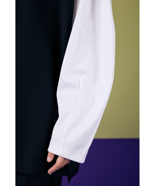 ENFOLD（エンフォルド）の「ダブルクロス カットレイヤープルオーバー