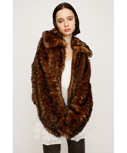 セール】【WEB限定】BIG COLLAR FUR S/COAT ビッグカラー ファー