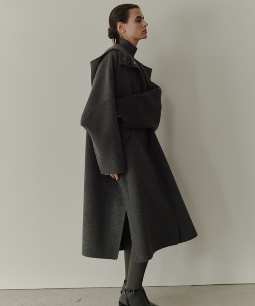 LE CIEL BLEU（ルシェルブルー）の「フードダブルフェイスコート