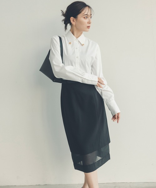 アクセディティールシャツ（シャツ/ブラウス）｜anuans（アニュアンス