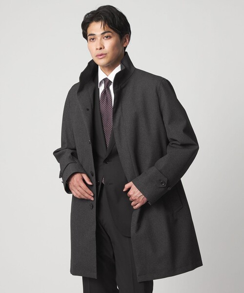セール】ウールライク 3WAY スタンドカラーコート-撥水-＜A DAY IN THE