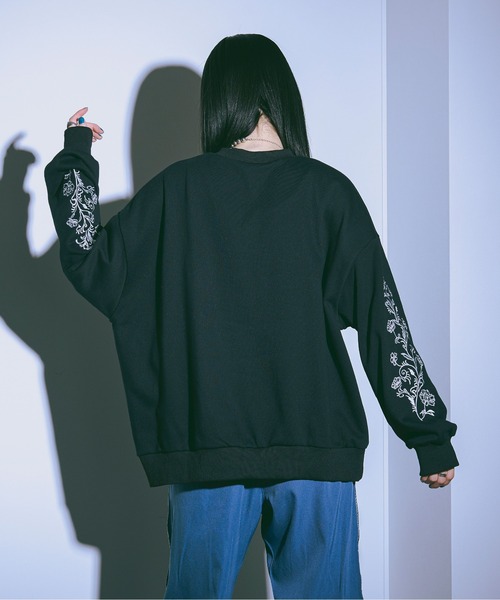袖刺繍ヘビーウェイトスウェット（スウェット）｜Ellno Loset（エルノ