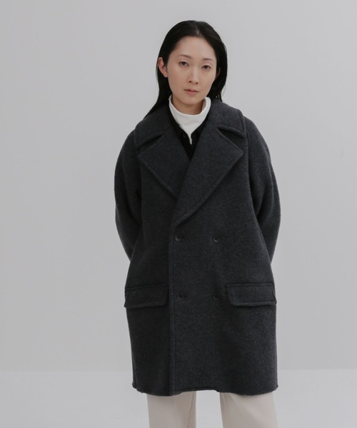 UNDECORATED アンデコレイテッド / Wool Freece Melton P-Coat ウール