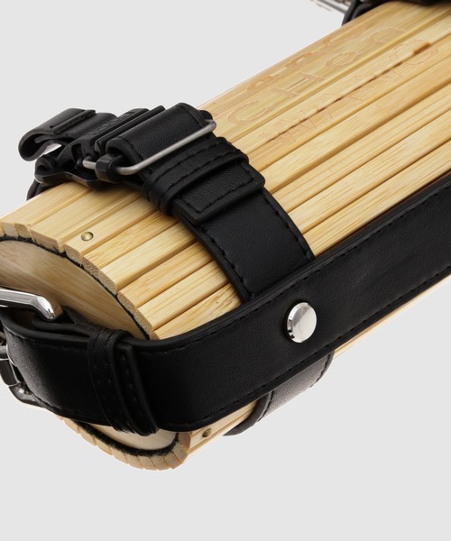 FENG CHEN WANG フェンチェンワン ウッド×レザー ショルダーバッグ