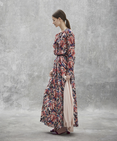 Drawer ドゥロワー シルク ブラウス ホワイト Drawer ドゥロワーシルク