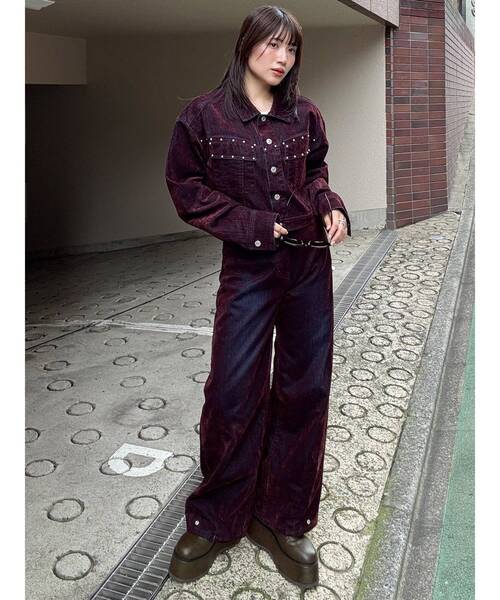 セール】【セットアップ対応】フロッキーデニムジャケット（デニム