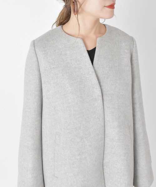 SHIPS（シップス）の「SUPER140キーネックショートコート◇（その他