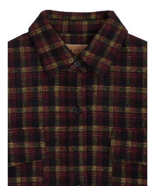 Ameri（アメリ）の「UND CHECK WOOL OVER SHIRT（シャツ/ブラウス