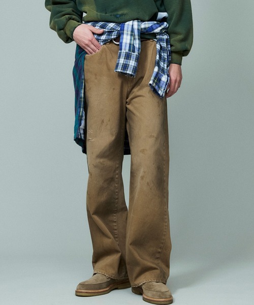 ATELLIER WELLS BY JOHNBULL】カツラギオーバーダイワイドパンツ
