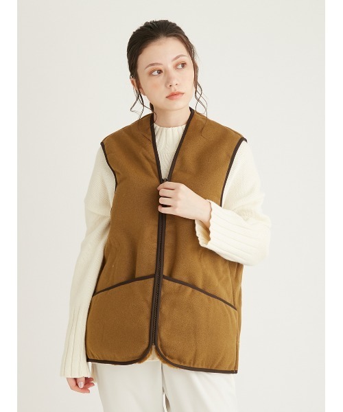 Barbour（バブアー）の「フロントジップ ファー ライナー ベスト