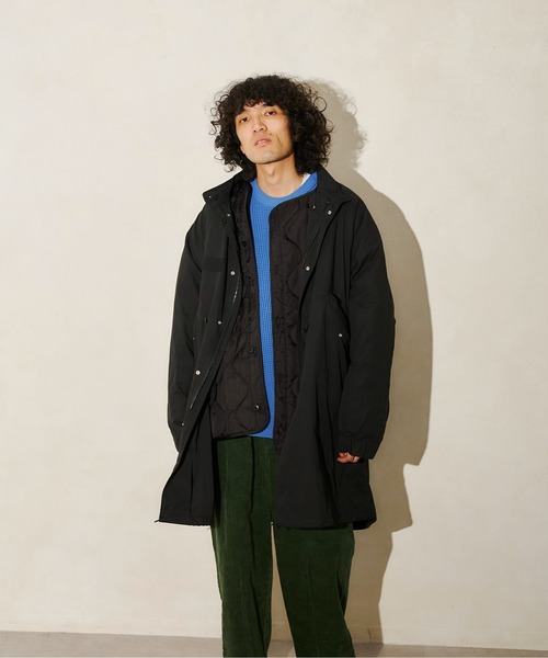 3WAYキルティングジャケット付きビッグシルエットモッズコート（モッズ