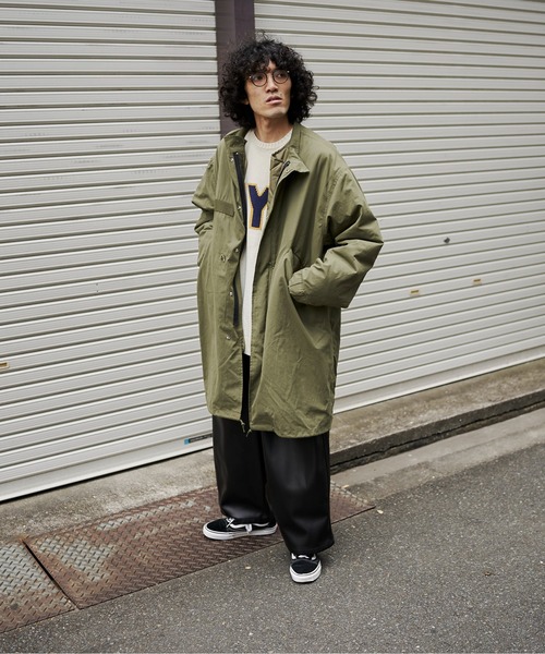 3WAYキルティングジャケット付きビッグシルエットモッズコート（モッズ