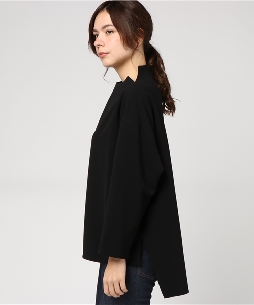 ENFOLD（エンフォルド）の「スポンジダブルクロススリットネックTOP（T