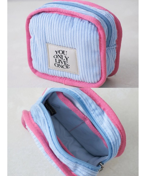セール】【推し活対応◎】コーデュロイパデッドポーチS（ポーチ