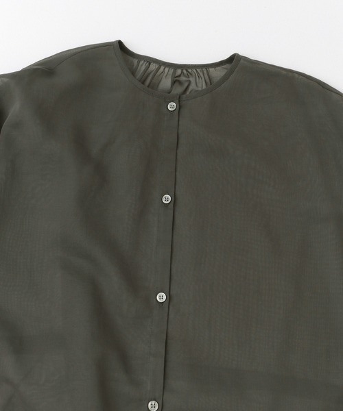 かぐれ（カグレ）の「コットンオーガンジーシャツカーディガン（シャツ