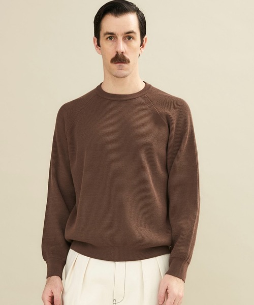 BATONER（バトナー）の「ハードツイストウールクルーネックニット/HARD