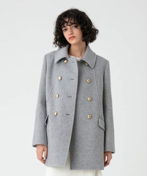 allureville（アルアバイル）の「ショートビーバーオフィサーコート