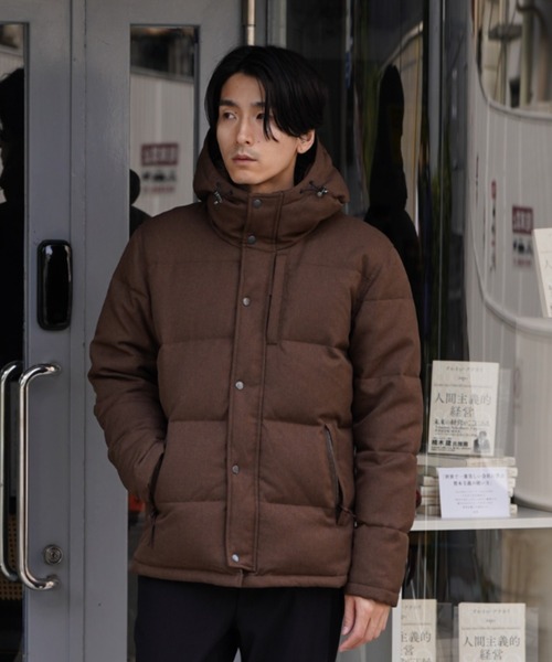 NAVY（ネイビー）の「NAVY ウールライク PREMIUM DOWNフードジャケット