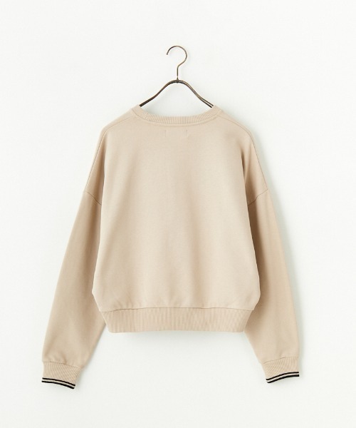 FRED PERRY/フレッドペリー] ツインティップライン ショート丈 クルー