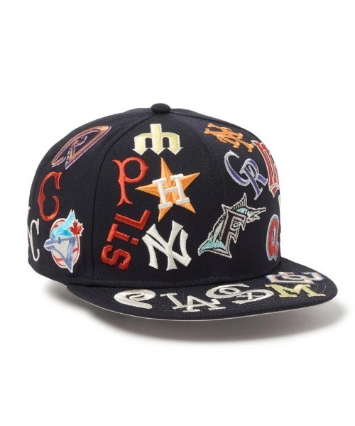 NEW ERA/ニューエラ キャップ 9FIFTY Team Logo Allover NFL ダーク