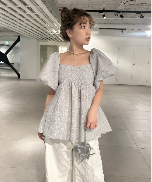 LILY BROWN（リリーブラウン）の「3wayジャガードペプラムビスチェ