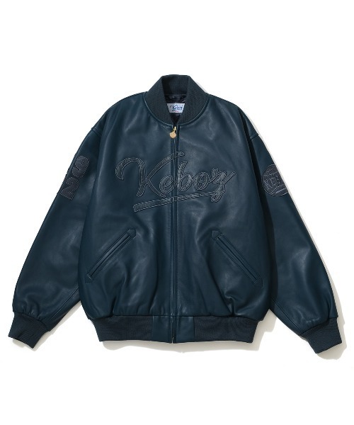 KEBOZ（ケボズ）の「LEATHER VARSITY JACKET（スタジャン）」 - WEAR
