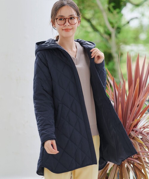 安田美沙子さん着用】中綿キルティングコート（その他アウター