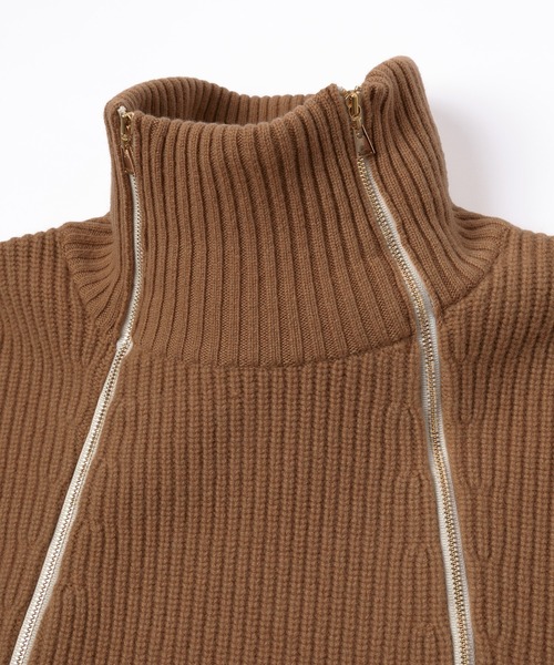 CULLNI（クルニ）の「24-AW-044 / Double Zip High Neck Knit（ニット