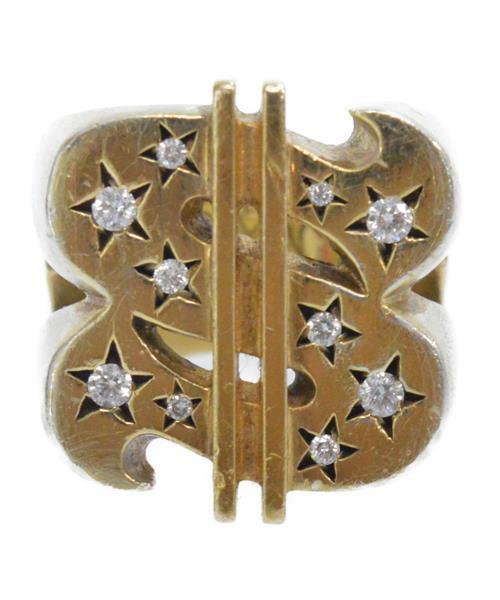 ブランド古着】8K ダイヤモンドダラーリング（リング）｜TENDERLOIN