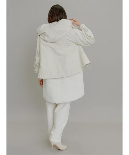 Te chichi（テチチ）の「【Atelier Blanc】ボアライナー付モッズコート