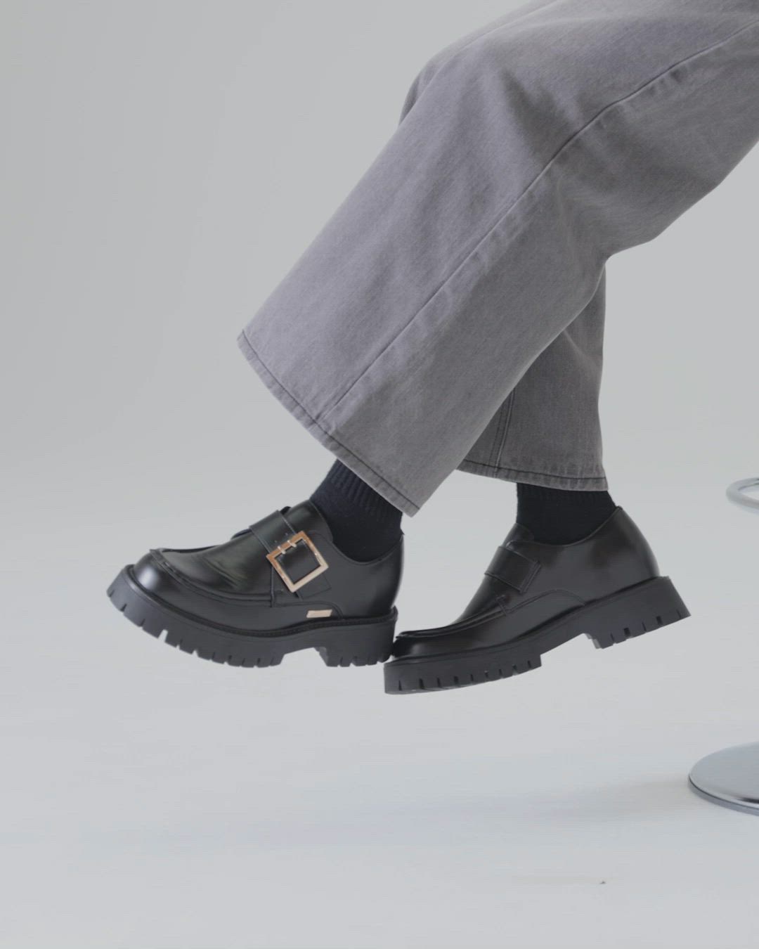 Chunky Hybrid Loafer - +6.5cm - / チャンキーハイブリッドローファー