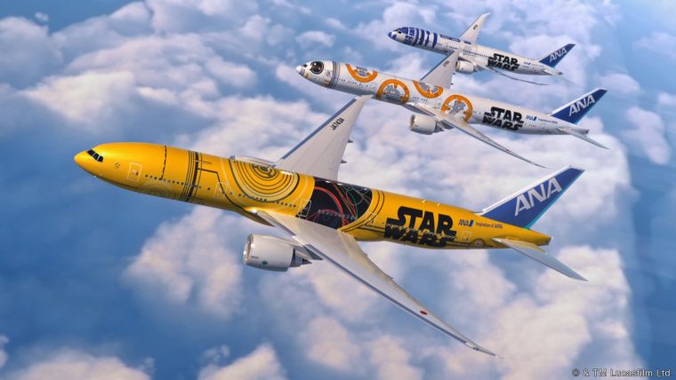 ANA 『C-3PO ANA JET』を新たに発表！国内線にB777-200型機で就航