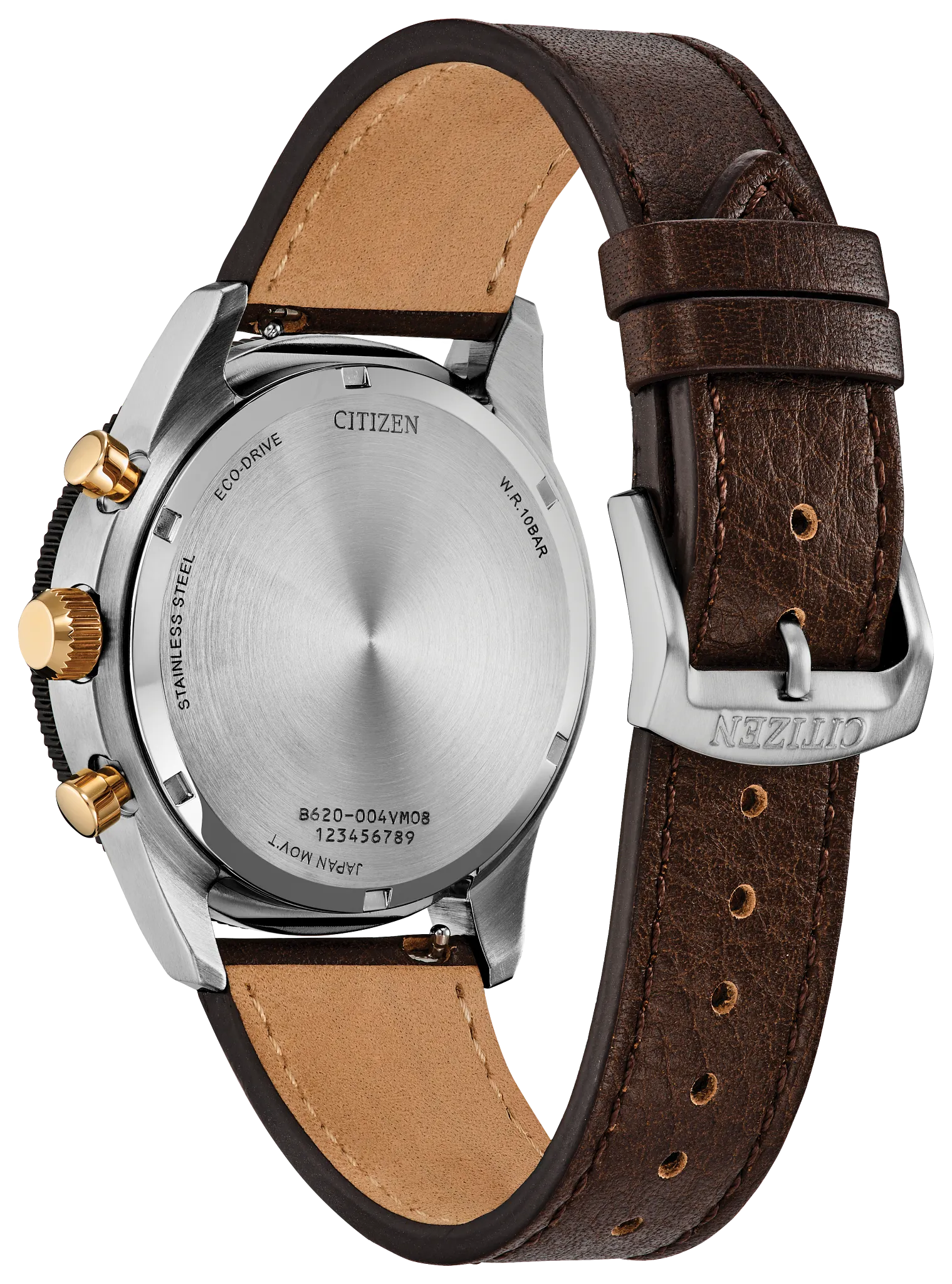 Terra Force Brown Dial Leather Strap CA4746-08X | CITIZEN