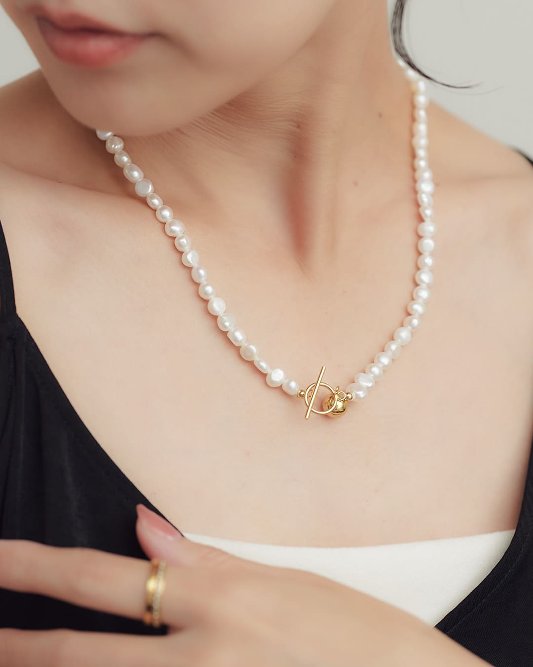 1/23(金)20:00～再入荷】【S925】淡水バロックパールマンテル