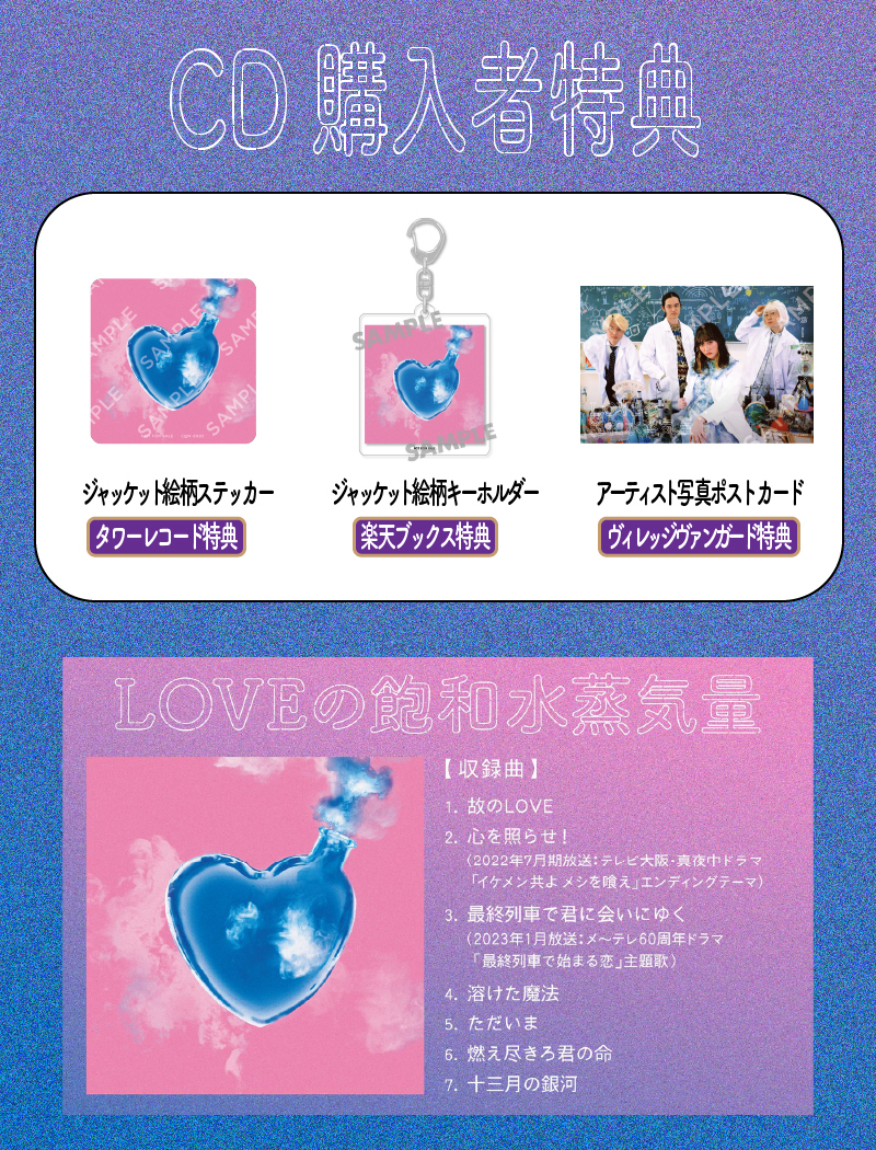 LOVEの飽和水蒸気量」のCD購入者特典が決定！ | チョーキューメイ