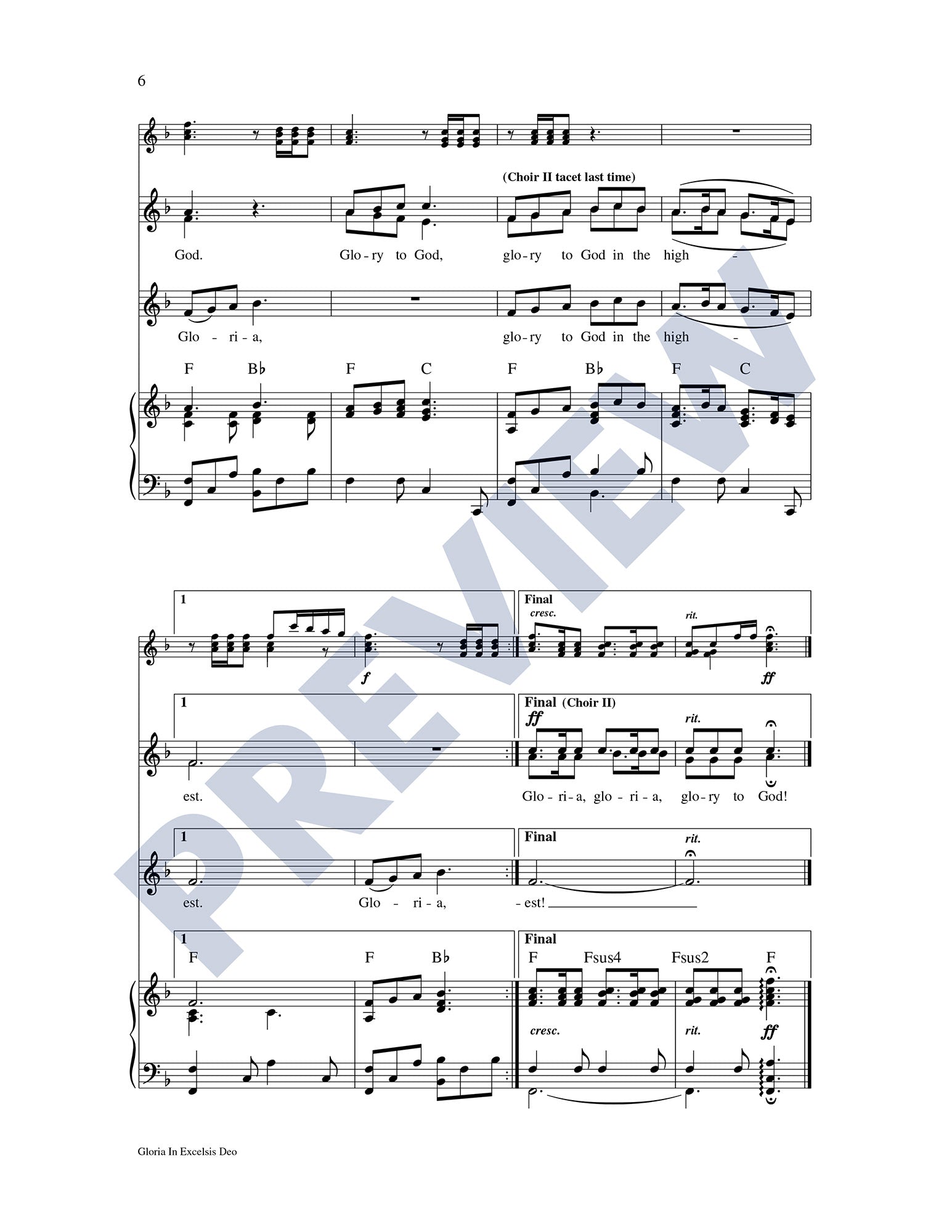 Gloria in Excelsis Deo – OCP Choral Music