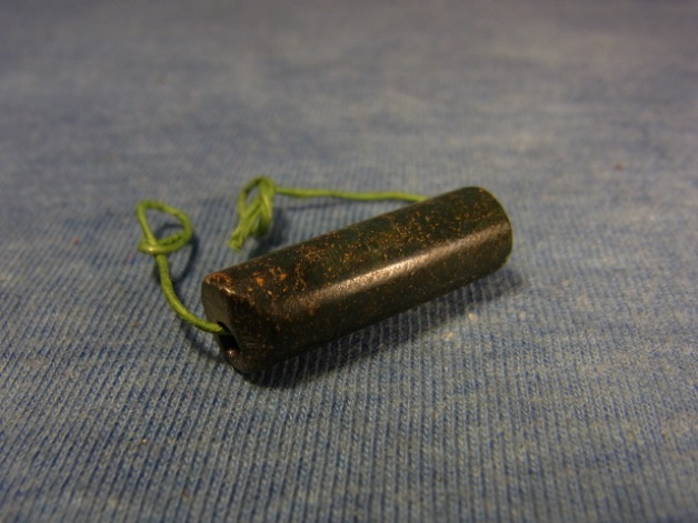 碧玉(緑岩石)製管玉 古墳時代 - Chagamocraft (チャガモクラフト)