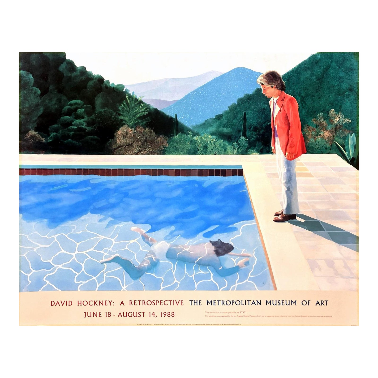 David Hockney Portrait of an Artist (Pool With Two Figures