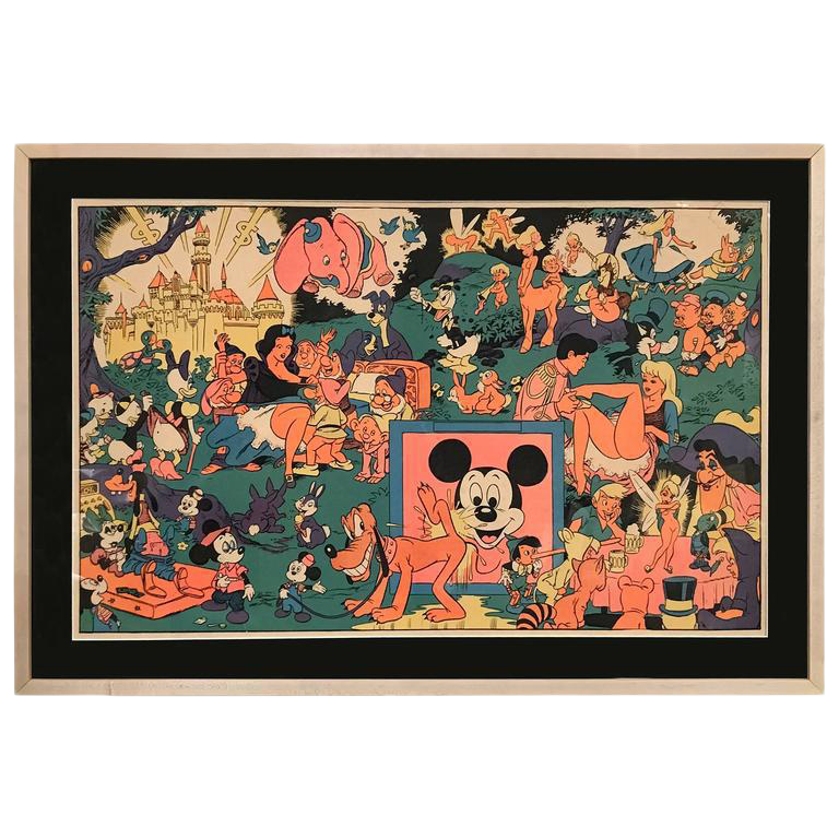 Original Disney Memorial Orgy Poster by Wally Wood | Chairish