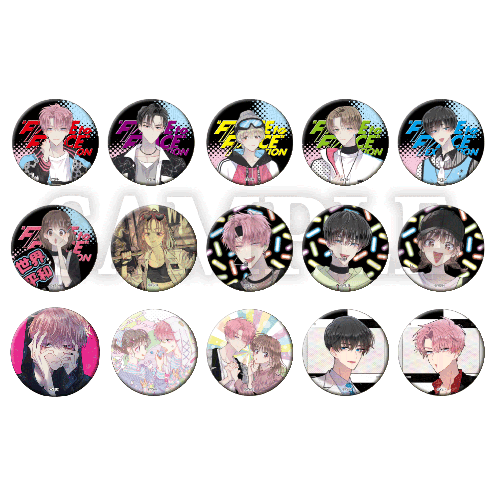 多聞くん今どっち!?】トレーディング缶バッジ【全15種】 – CHARA-ART