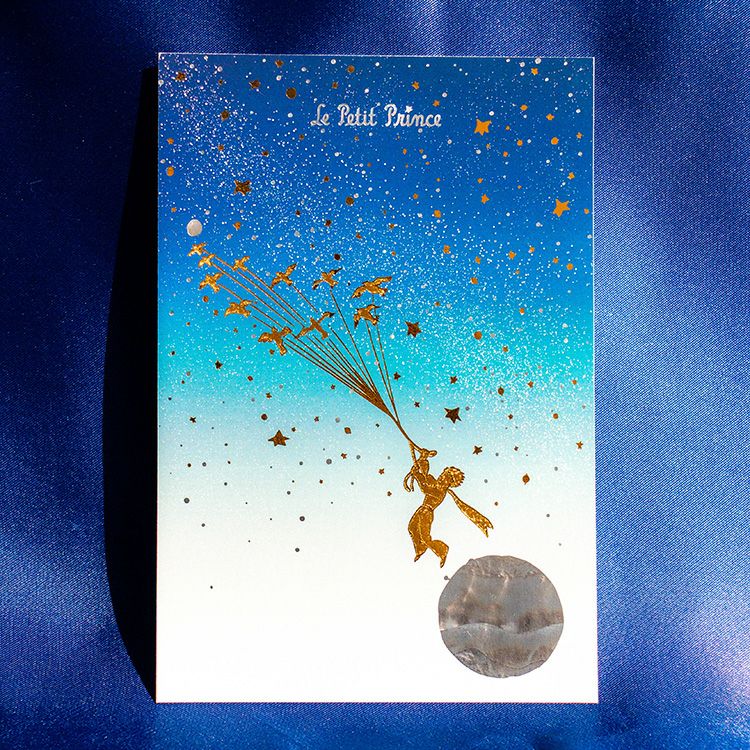 星の王子さま】箔押し ポストカード（渡り鳥） | キャラクターモール