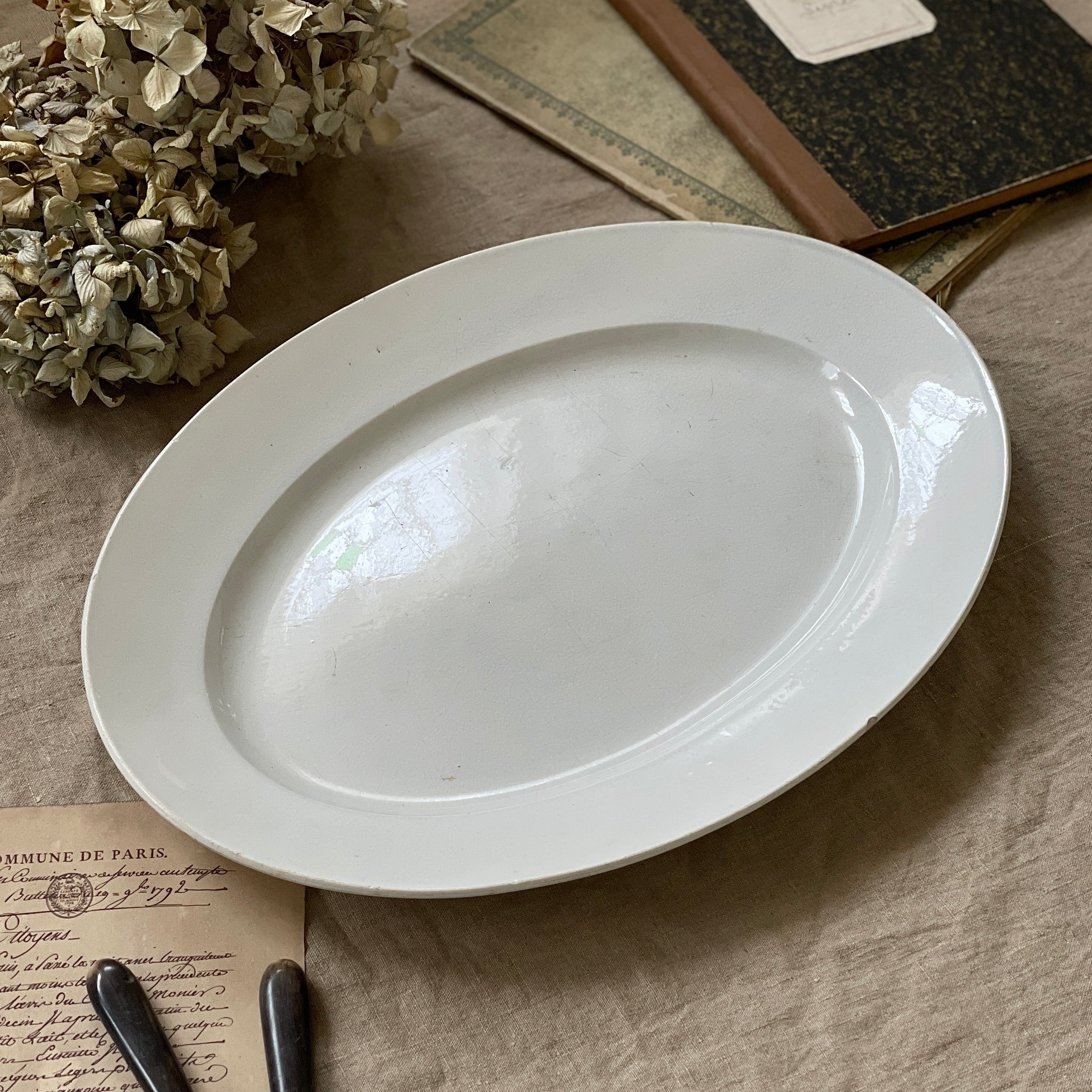 ✓アンティーク✓オーバルプレート（楕円形）イギリス/フランス